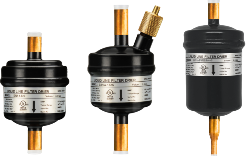 Filter Drier With Schrader Valve / Access Fitting Small Appliance Series